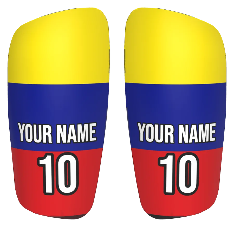 Custom Colombia flag shin pads