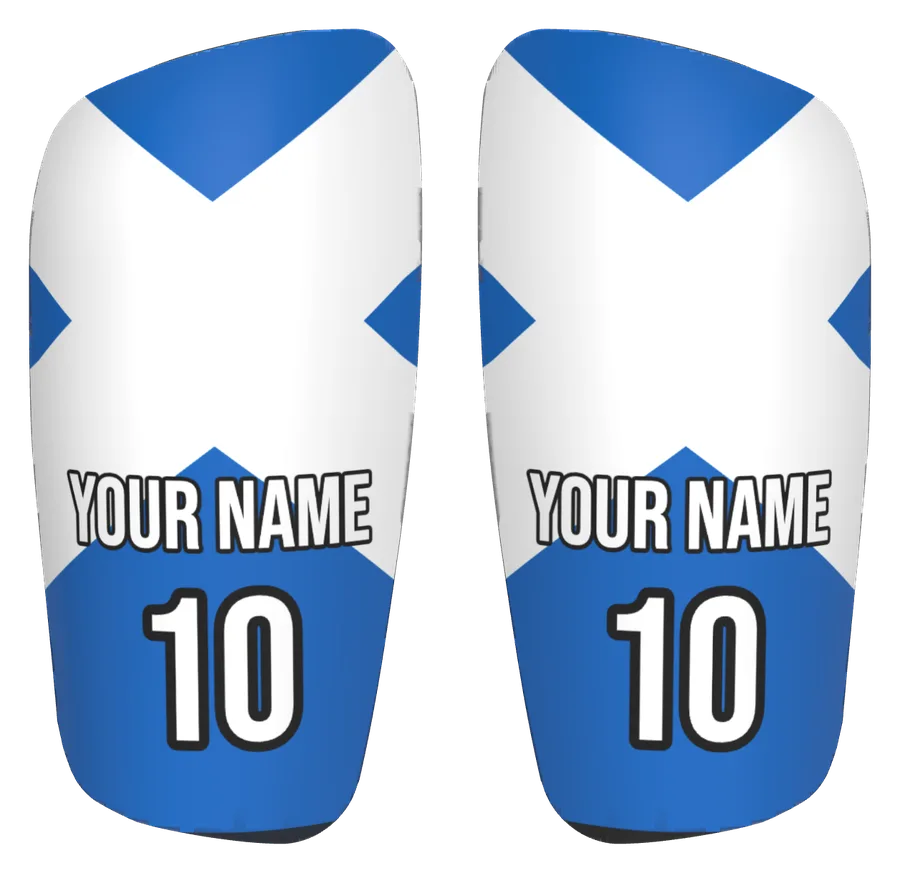 Custom Scotland flag shin pads