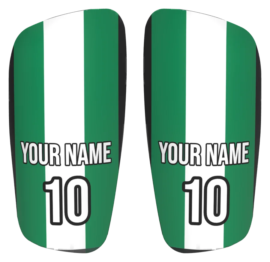 Custom Nigeria flag shin pads