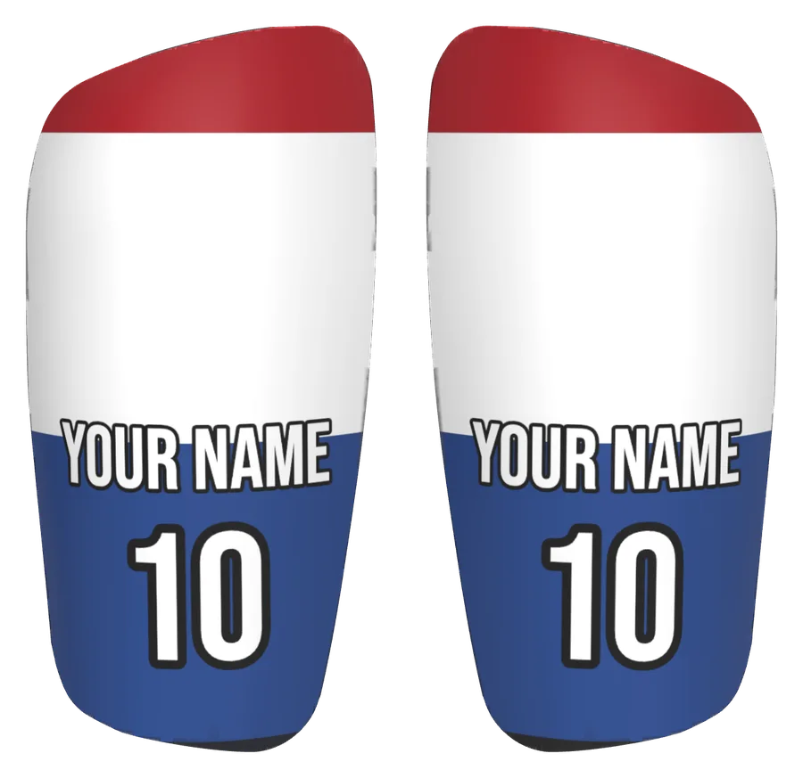 Custom Netherlands flag shin pads