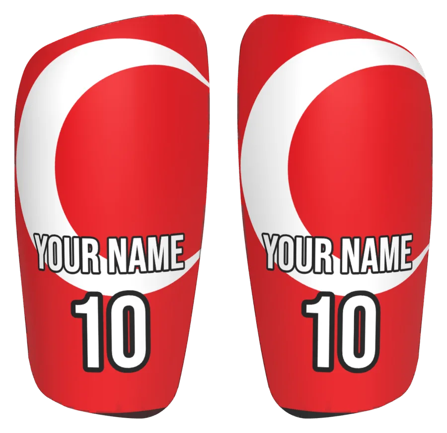 Custom Turkey flag shin pads