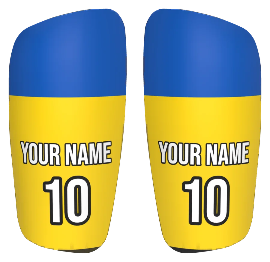 Custom Ukraine flag shin pads